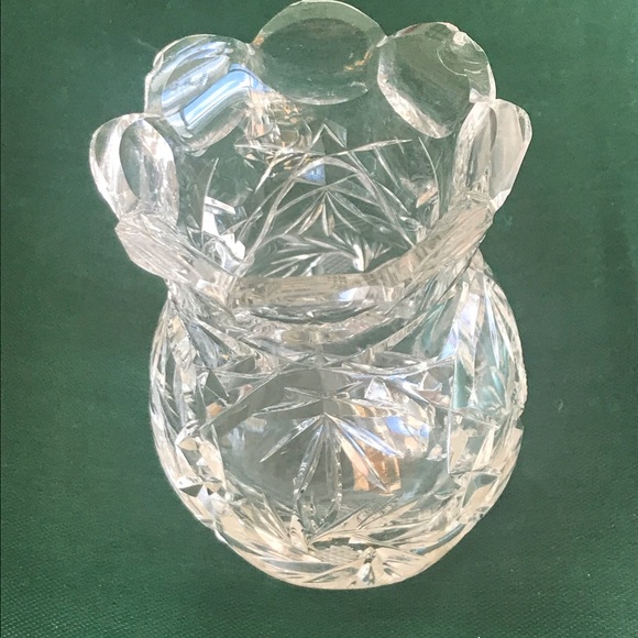 Crystal Bud Vase or mini candle votive - Picture 1 of 8